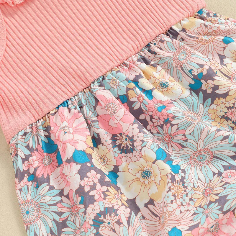 Floral Summer Selva Romper & Headband