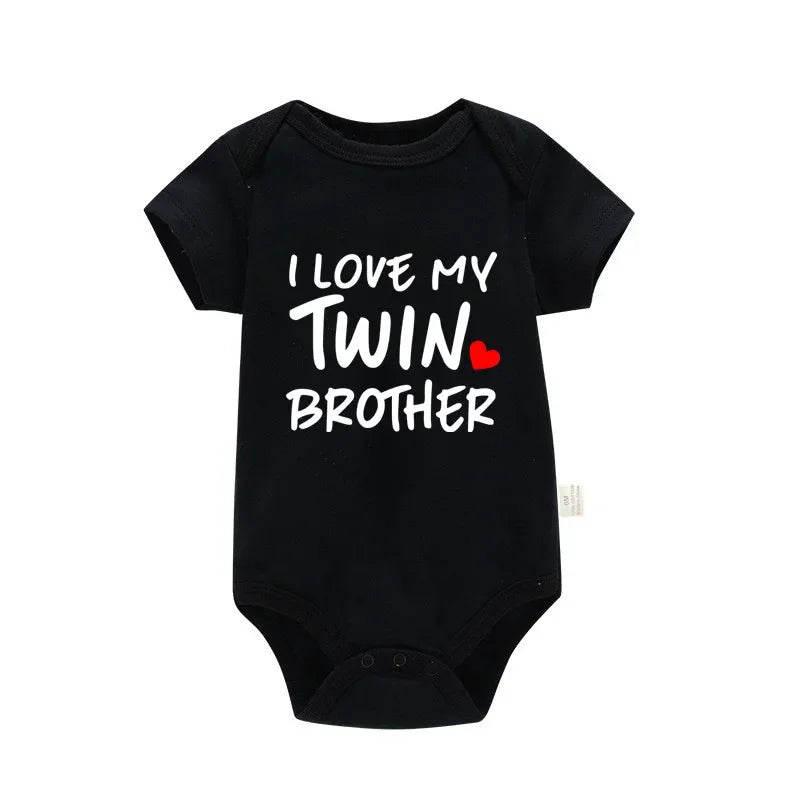 I Love My Twin Sister & Brother Baby Bodysuits 👶👶