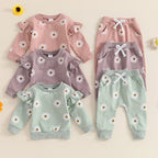 Daisy Sweatshirt & Pants Outfit
