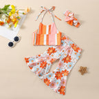 Striped Flower Hippie Outfit