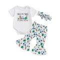 I'm Going Golfing Short Sleeve Romper Outfit & Bow
