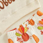 Baby Girl Thanksgiving Turkey Outfit Set