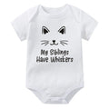 My Siblings Have Whiskers Cat Onesie