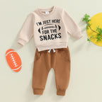I'm Just Here for the Snacks Football Outfit