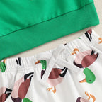 Fuzzy Mallard Top & Pants