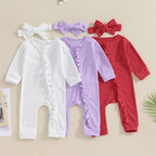 Ribbed Ruffles Onesie & Bow