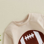 Embroidered Football Onesie