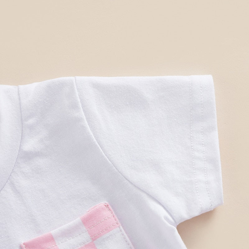 Checkered Pocket T-shirt & Shorts
