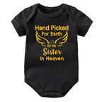 Hand Picked for Earth By My Sister in Heaven Onesie