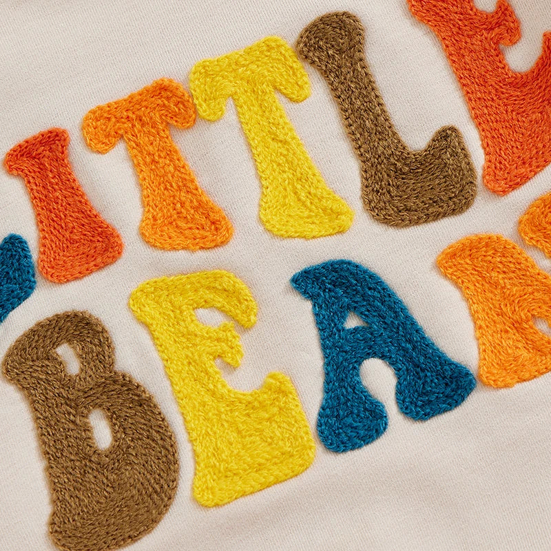 Little Bean Embroidered Outfit Set