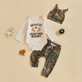 Newest Hunting Buddy 3pcs Baby Outfit Set
