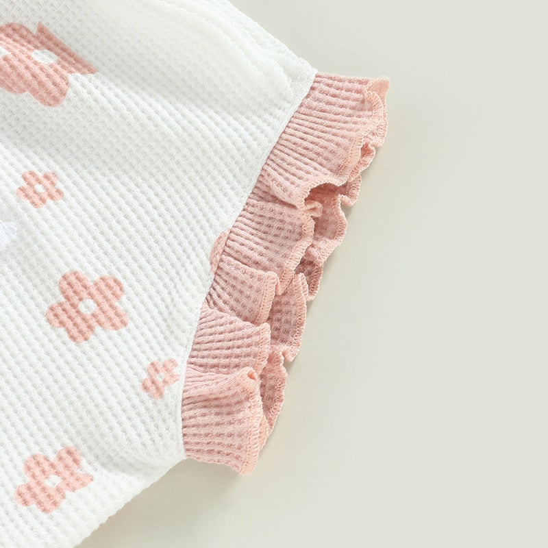 Ruffled Flower Power Summer Outfit