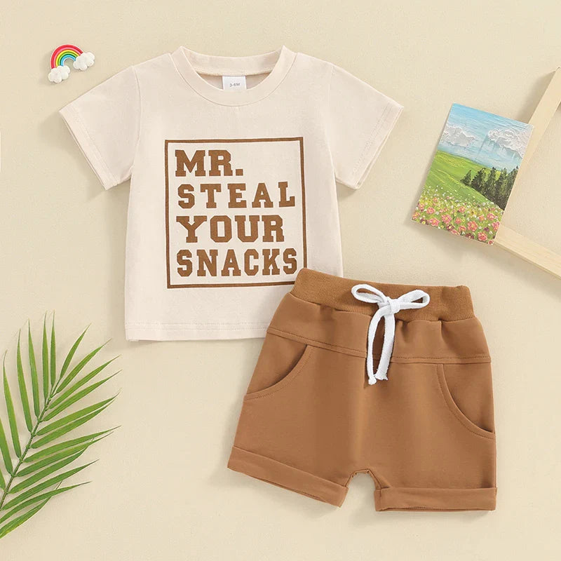 Mr. Steal Your Snacks T-shirt & Shorts