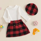 Peltie Plaid Skirt Outfit & Beret