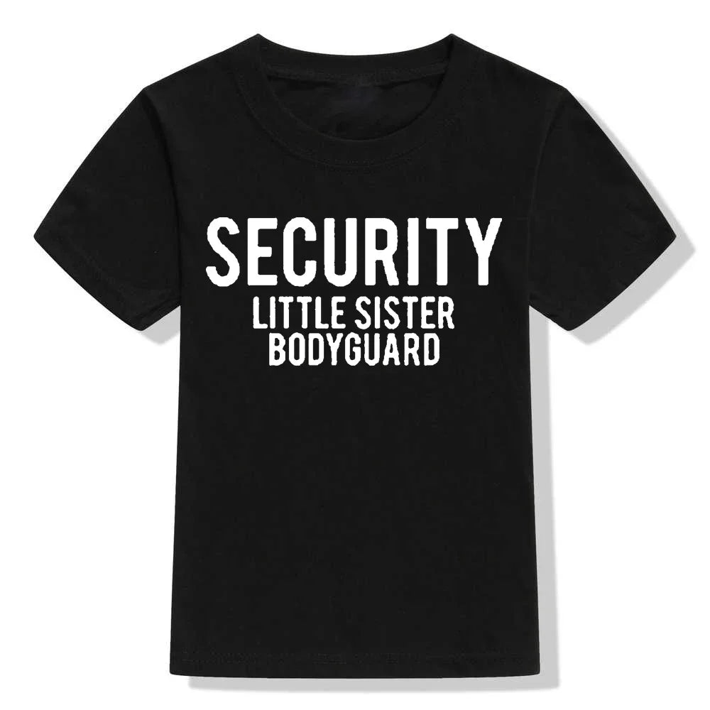 Matching Security Little Sister Bodyguard T-shirt and Onesie