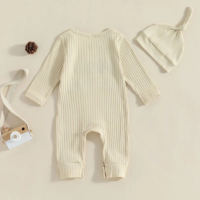 Ribbed Little Dude Onesie & Hat