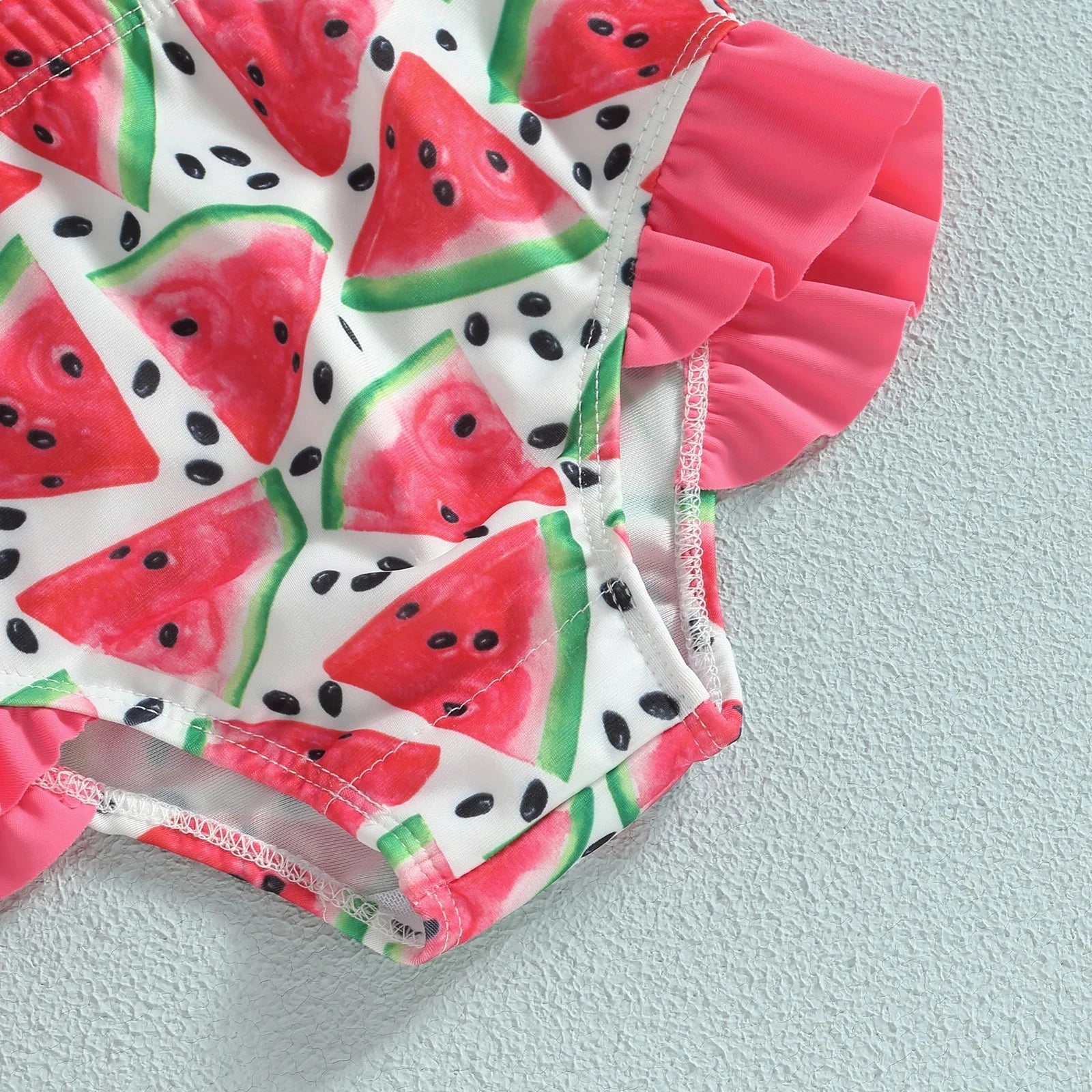 Ruffled Mermaid Fruit Swimsuit & Hat