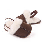 Plush Slip On Strap Shoes