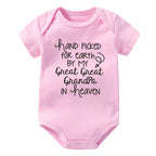 Hand Picked for Earth By My Great Great Grandpa in Heaven Onesie