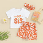 Big & Little Sis Matching Floral Outfit