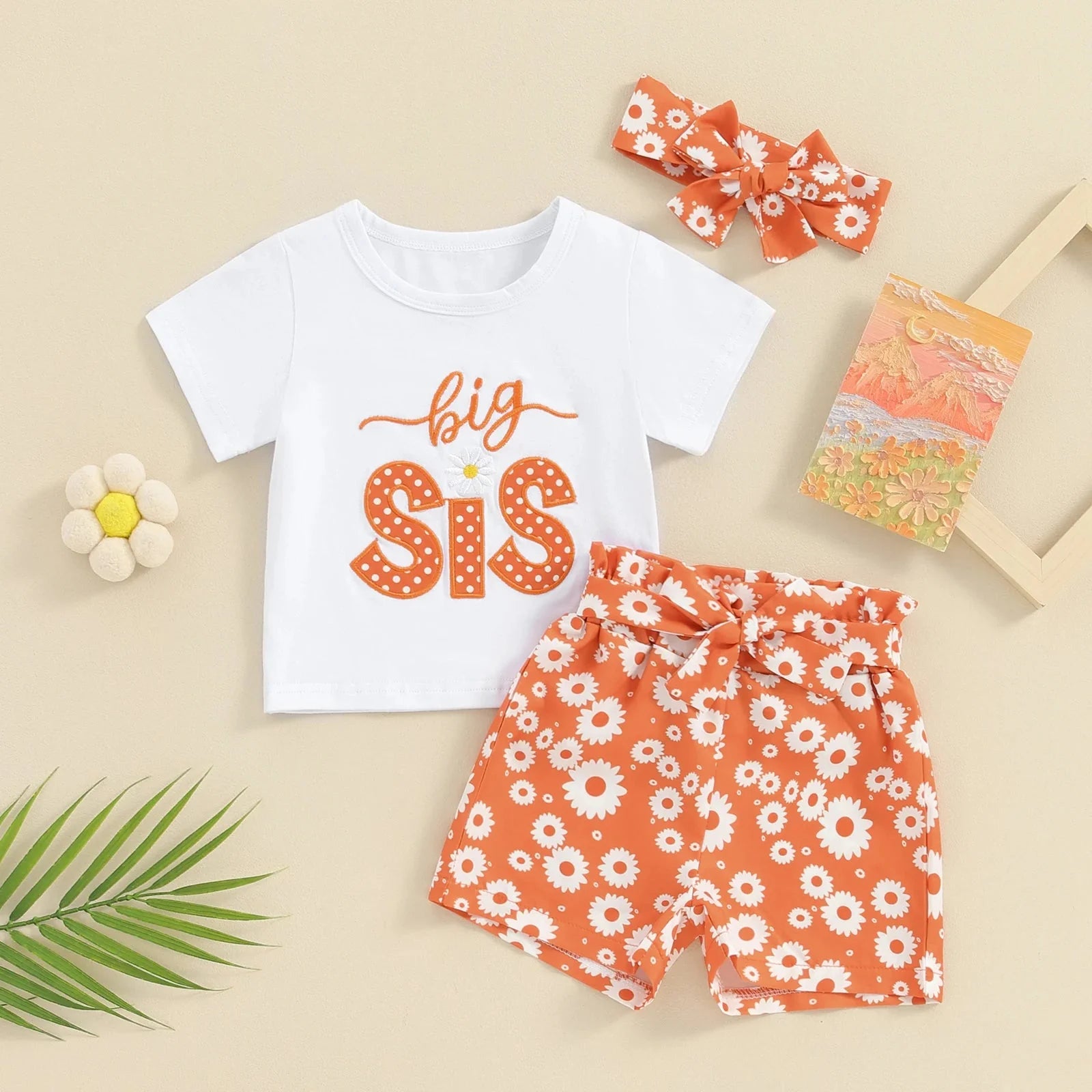 Big & Little Sis Matching Floral Outfit