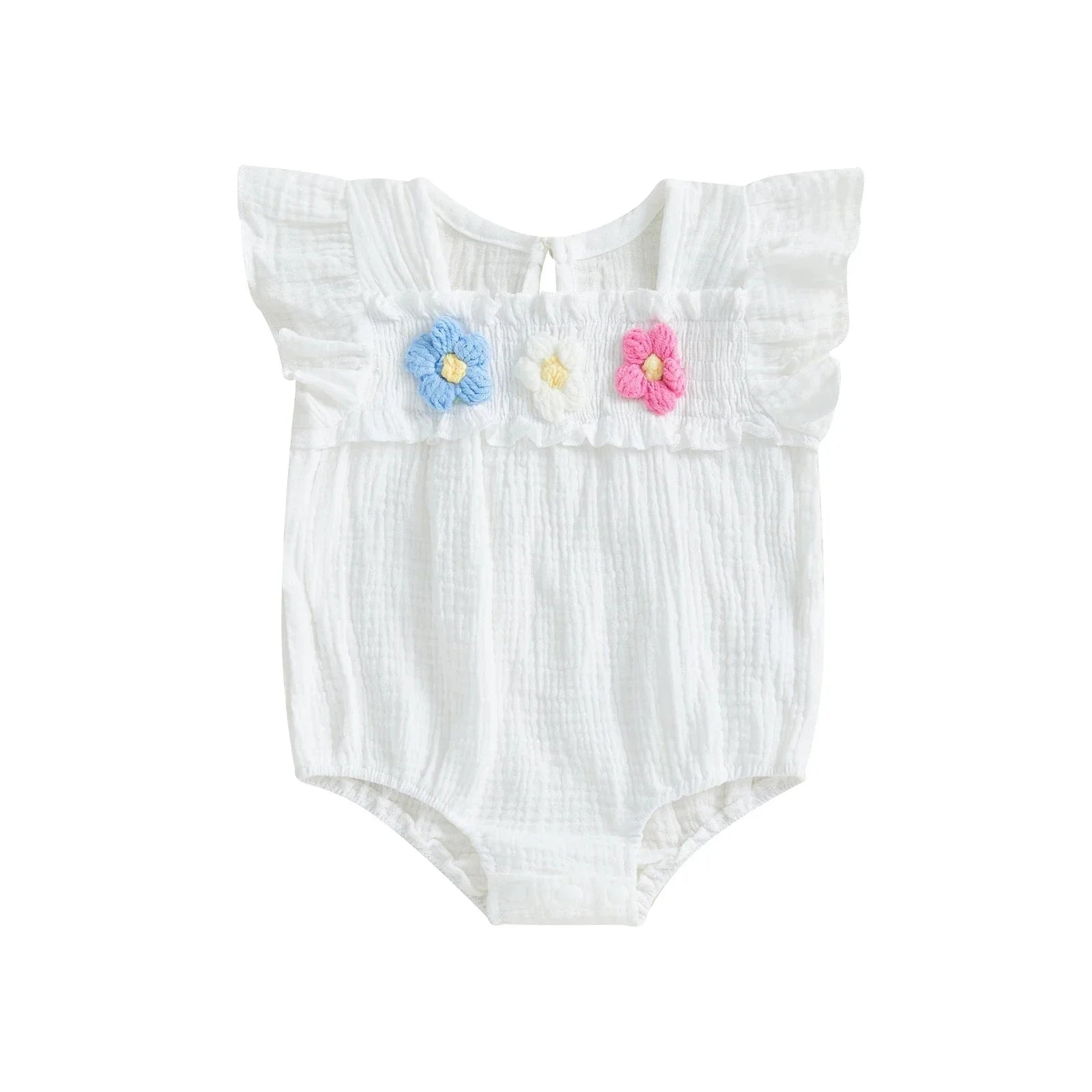 Flower Ruffle Romper