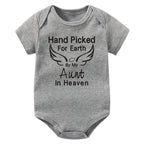 Hand Picked for Earth By My Aunt in Heaven Onesie