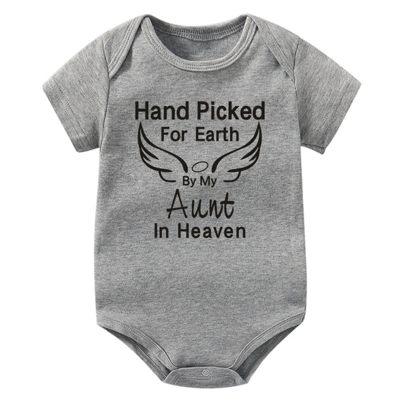 Hand Picked for Earth By My Aunt in Heaven Onesie