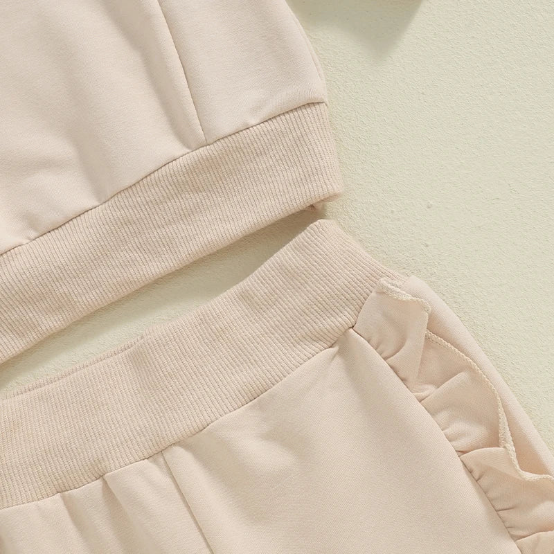 Solid Ruffle Julian Jogger Set