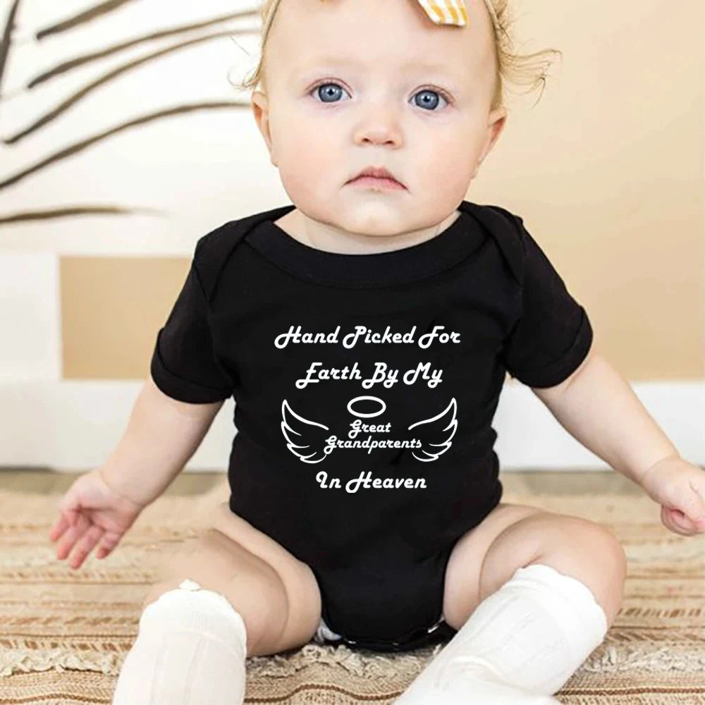Hand Picked For Earth By My Great Grandparents in Heaven Onesie