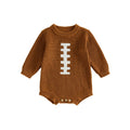 Baby Rugby Football Knit Romper 🏈
