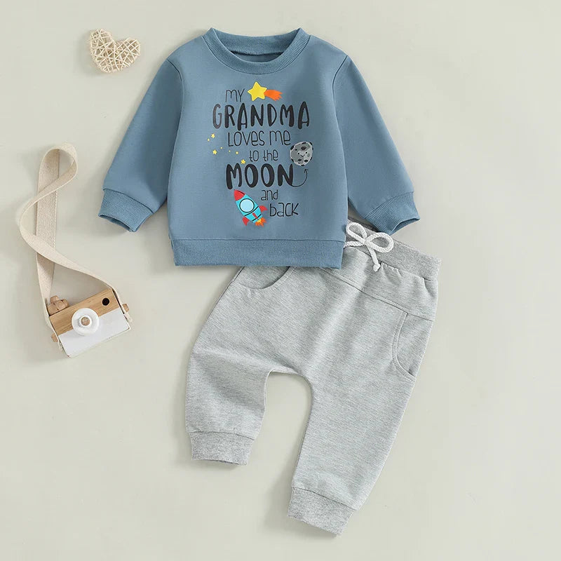 Grandma Loves Me to the Moon & Back Set