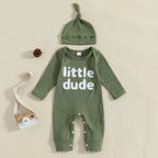 Ribbed Little Dude Onesie & Hat