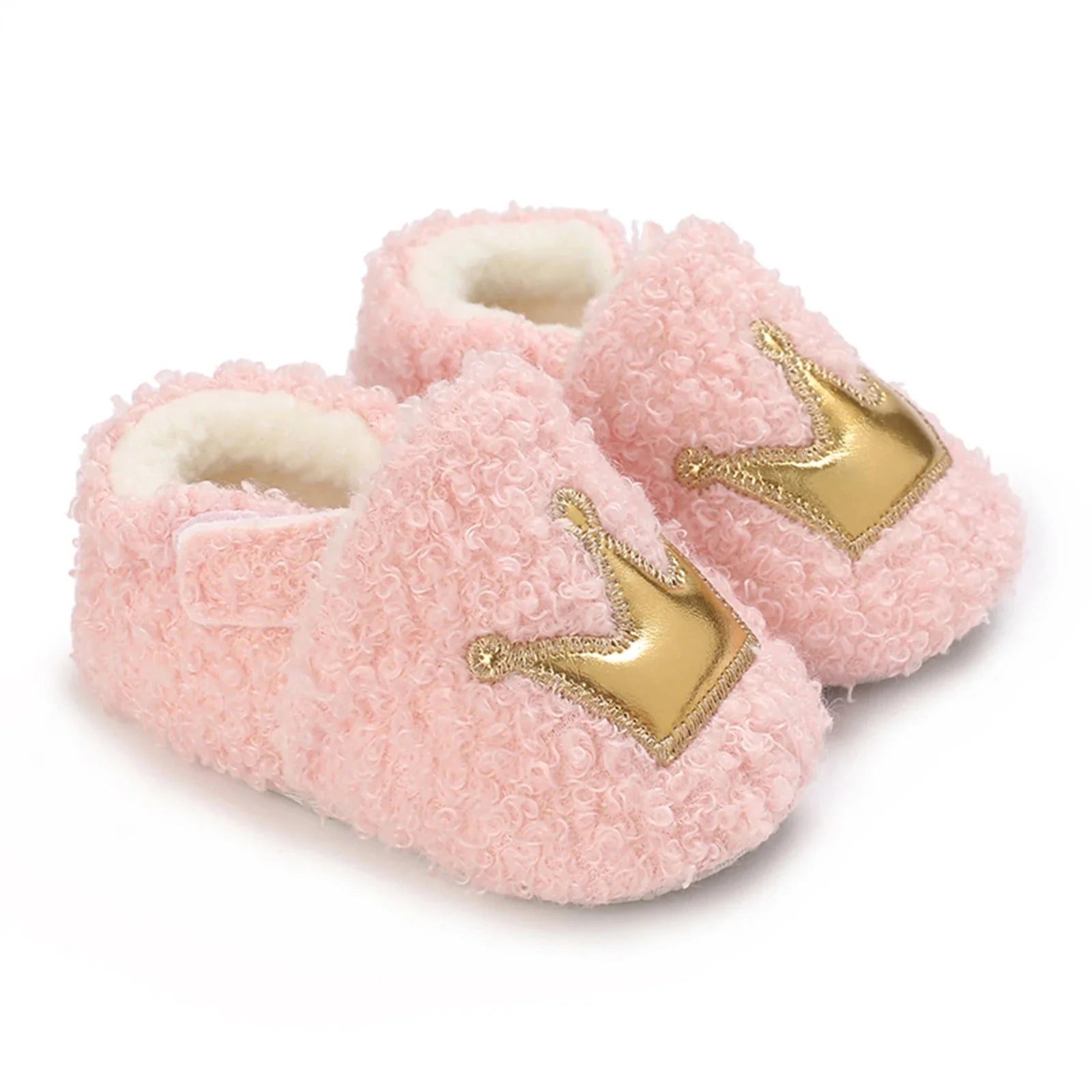 Plush Crown Slipper Shoes