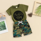 Auntie's Boy Camouflage T-shirt & Shorts