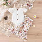 Off Shoulder Bell Bottom Cutie Outfit