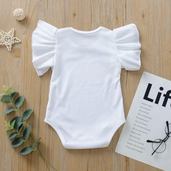 Solid Ribbed Flare Onesie