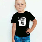 Matching Sibling Big Small Fry Lil Nugget T-shirts & Onesie