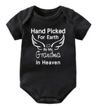 Hand Picked Grandma Angel Wing Onesie