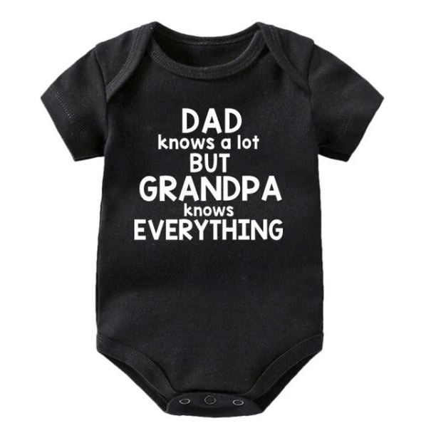 Dad Knows A Lot But Grandpa Knows Everything Onesie