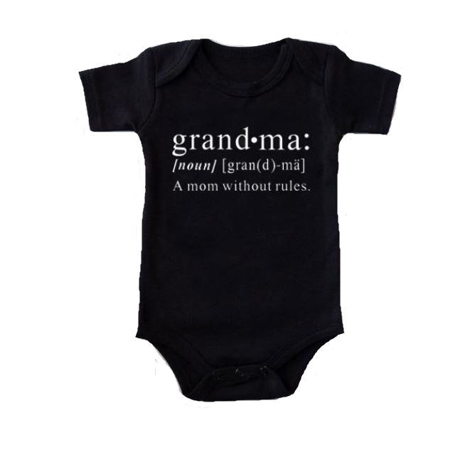 Grandma, A Mom Without Rules Onesie