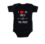 I Love My Uncle This Much Onesie (Multiple Colors)