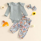 Rellita Ruffled Floral Outfit & Headband