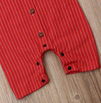 Striped Formal Bow Tie Romper