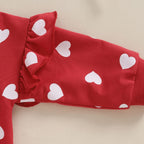 Heart Ruffle Onesie & Bow