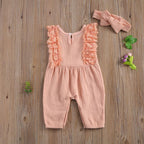 Ruffled Lace Romper with Bow