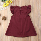 Ruffle Solid Dress