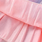 Rainbow Mesh Tutu Dress