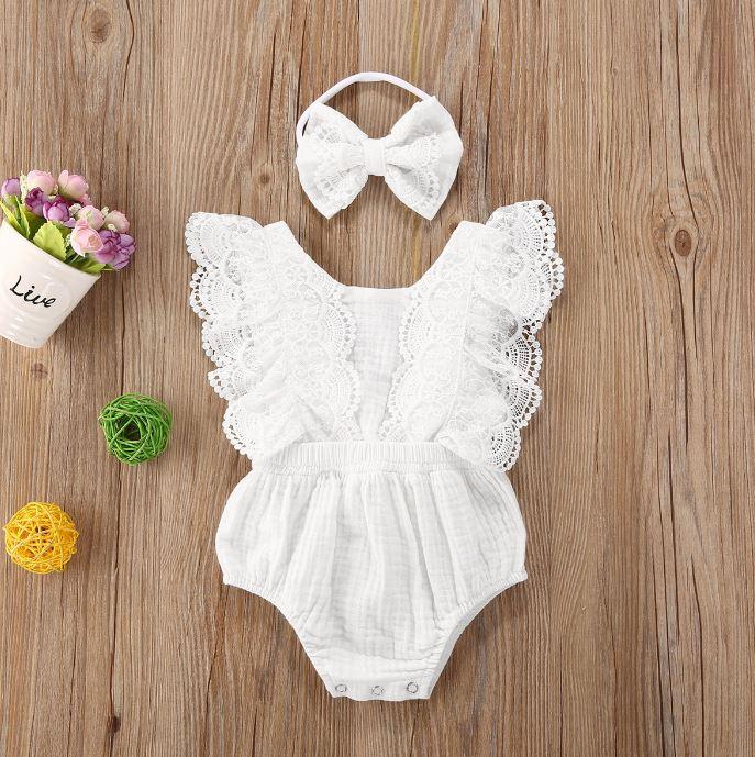 Matching Big Little Sister Lace Dress & Romper