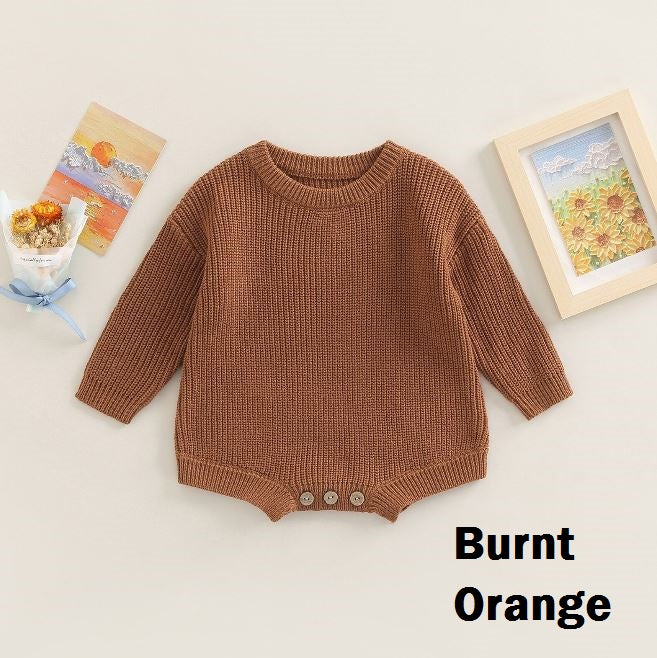 Solid Knitted Jaycee Onesie